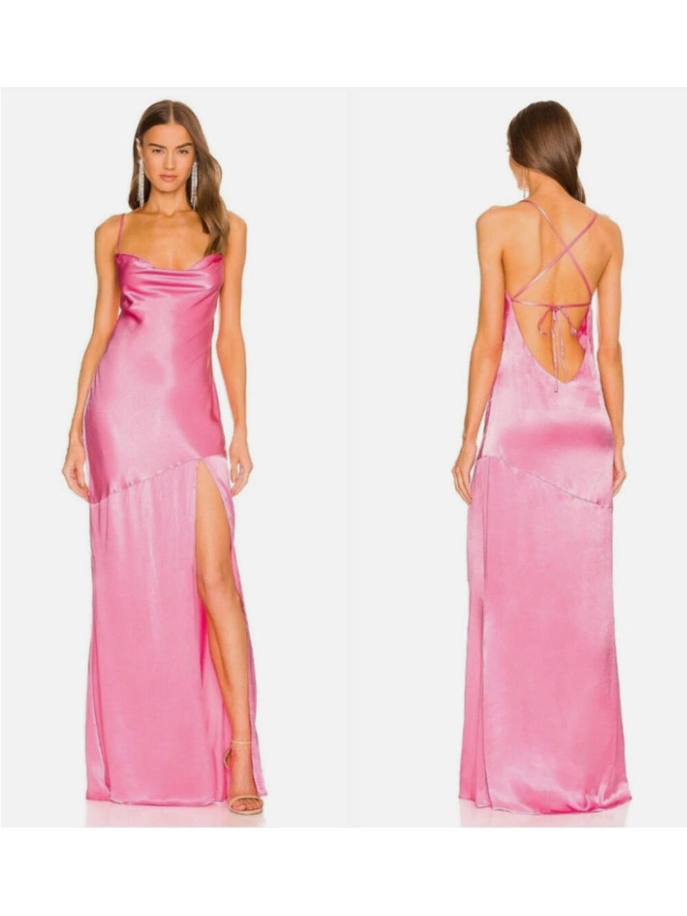 revolve  gown in pink
